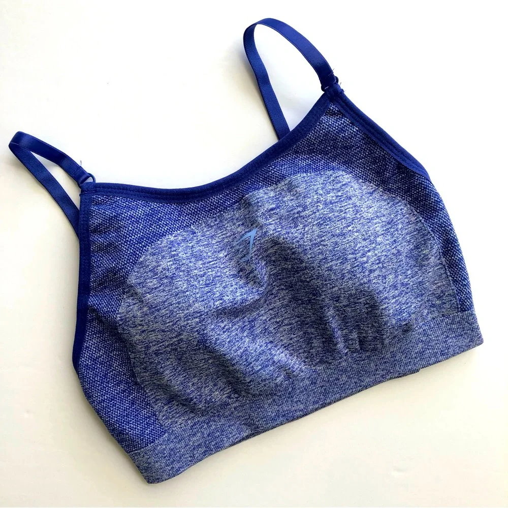 Gymshark L/M Flex Seamless Cycling Shorts & Flex Seamless Strappy Sports Bra Set - Picture 5 of 5